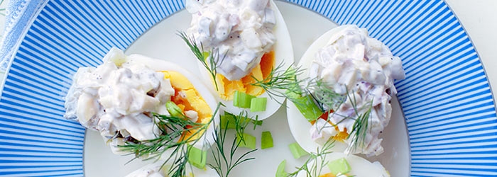 Danie z przepisu - jajka faszerowane po tatarsku