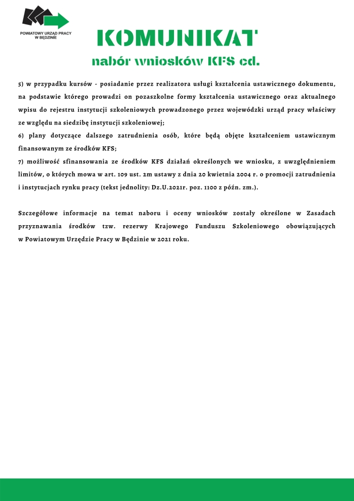 Plakat z treścią komunikatu - część 3