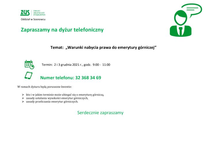 Grafika z treścią komunikatu